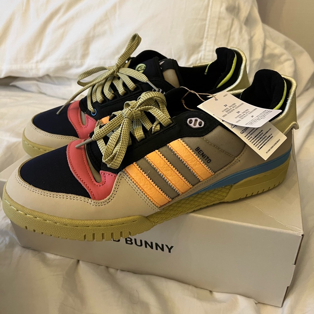 Bad Bunny Forum PWR x Adidas sneakers Sand/Acid Orange/Supplier Colour Brand new